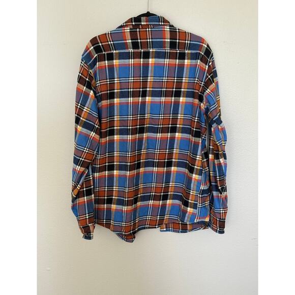 Lands’ End Men’s Traditional Fit Flannel Shirt Plaid Long Sleeve Button-Up L - Picture 5 of 5